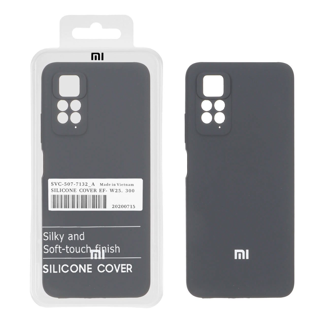 1539982 قاب سیلیکونی پاک کنی اورجینال درجه یک Xiaomi Redmi Note 12 Pro 4G / Redmi Note 11 Pro - خاکستری (پک دار) - تصویر 1