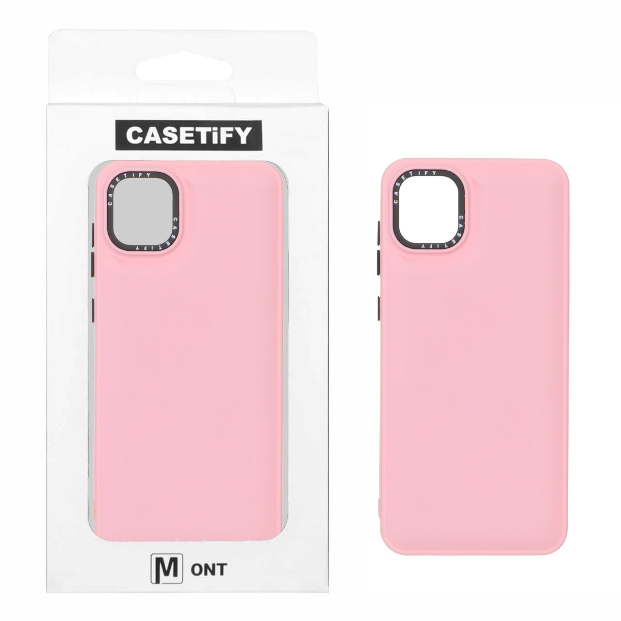 1541198 قاب casetify پافر ساده Samsung Galaxy A04 / M13 5G - صورتی (پک دار) - تصویر 1
