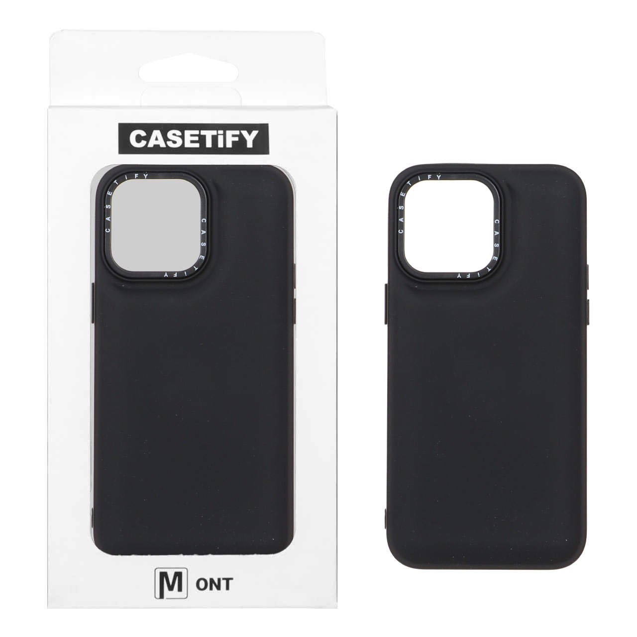1541208 قاب casetify پافر ساده Apple iPhone 14 Pro Max - مشکی (پک دار) - تصویر 1