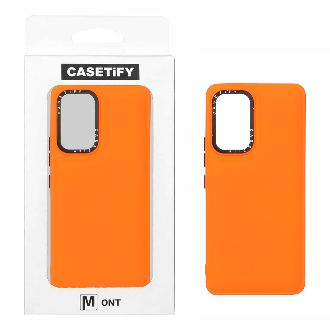1541212 قاب casetify پافر ساده Samsung Galaxy A53 - نارنجی (پک دار) - تصویر 1