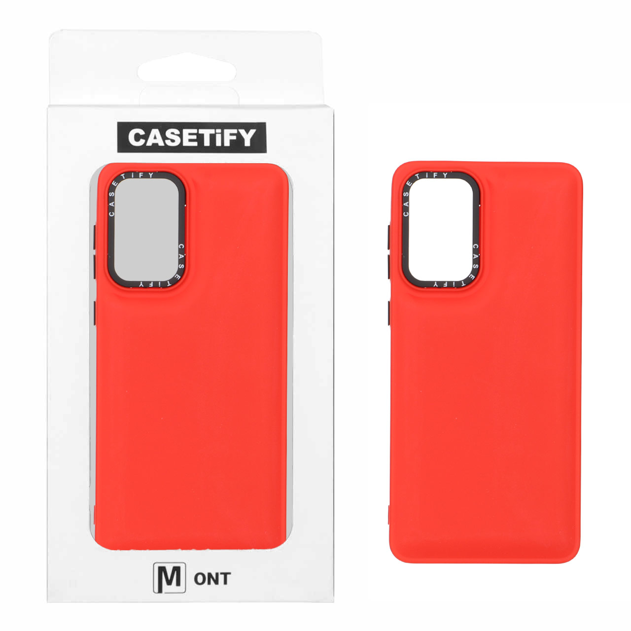 1541218 قاب casetify پافر ساده Samsung Galaxy A73 - قرمز (پک دار) - تصویر 1