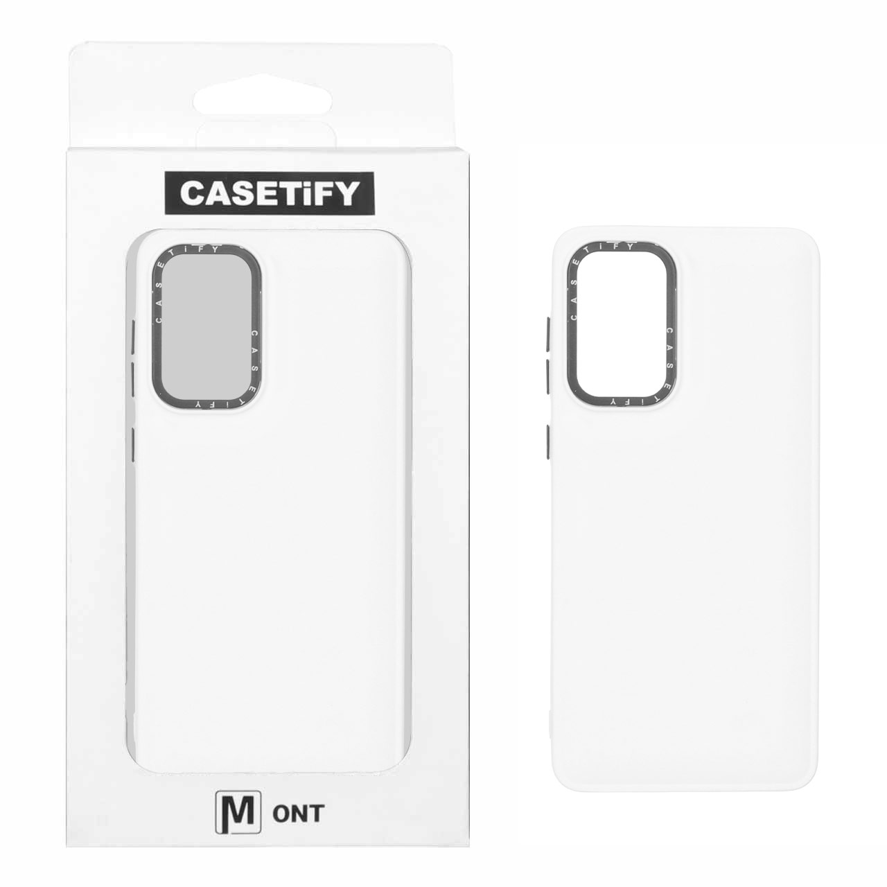 1541220 قاب casetify پافر ساده Samsung Galaxy A73 - سفید (پک دار) - تصویر 1