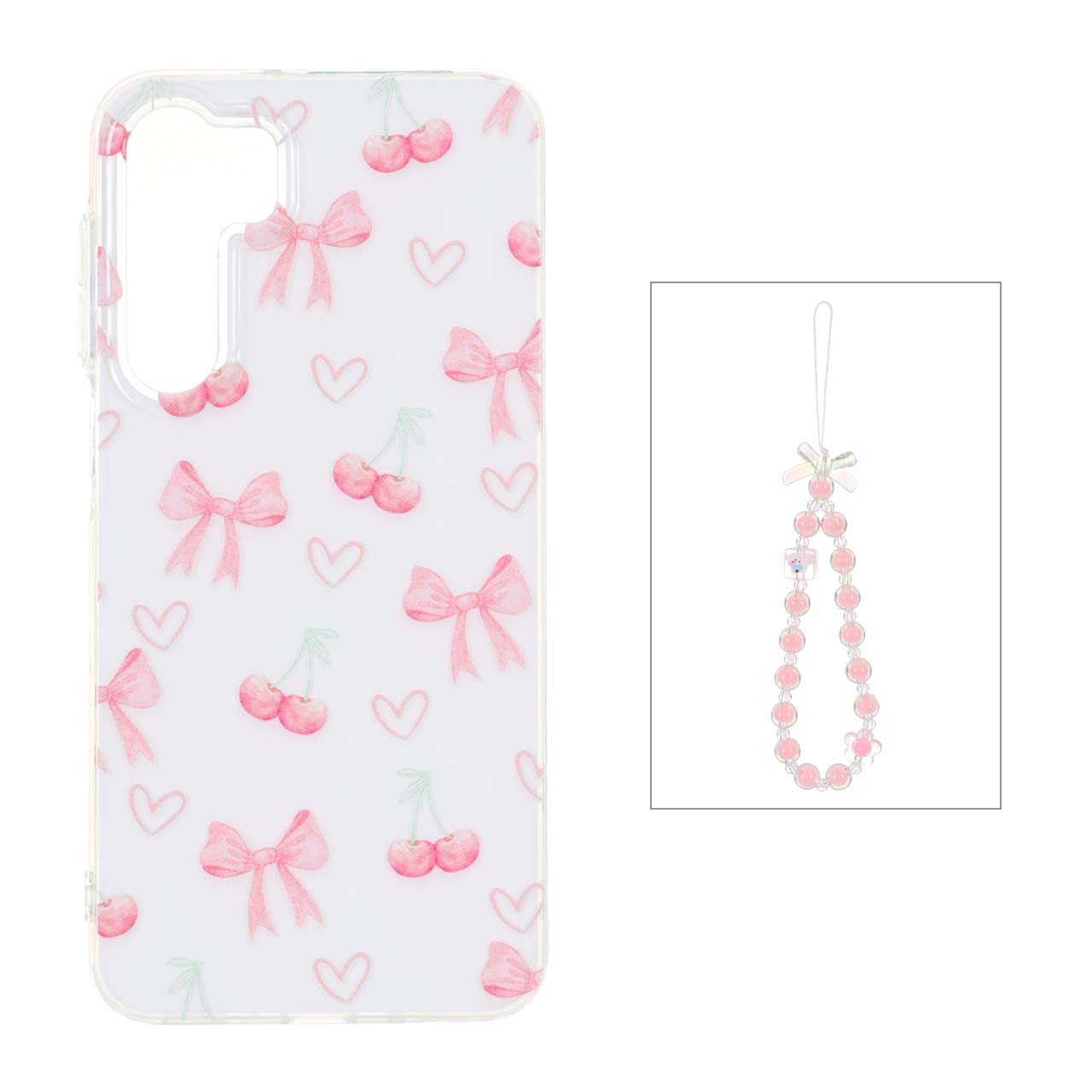 1541528 قاب دور ژله ای طرح دار با بند مرواریدی مچی Samsung Galaxy A16 - کد 62 - تصویر 1