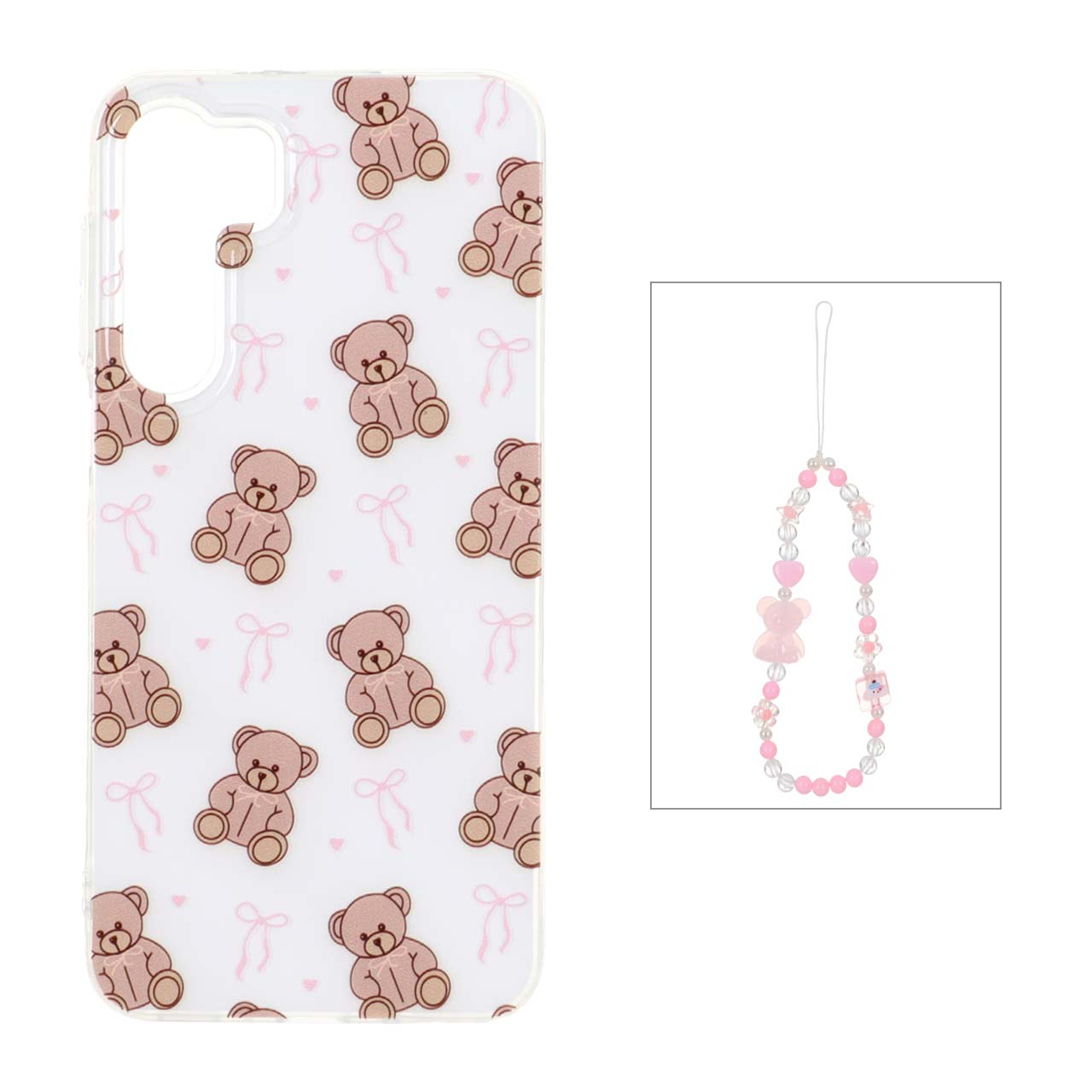 1541562 قاب دور ژله ای طرح دار با بند مرواریدی مچی Samsung Galaxy A26 - کد 79 - تصویر 1