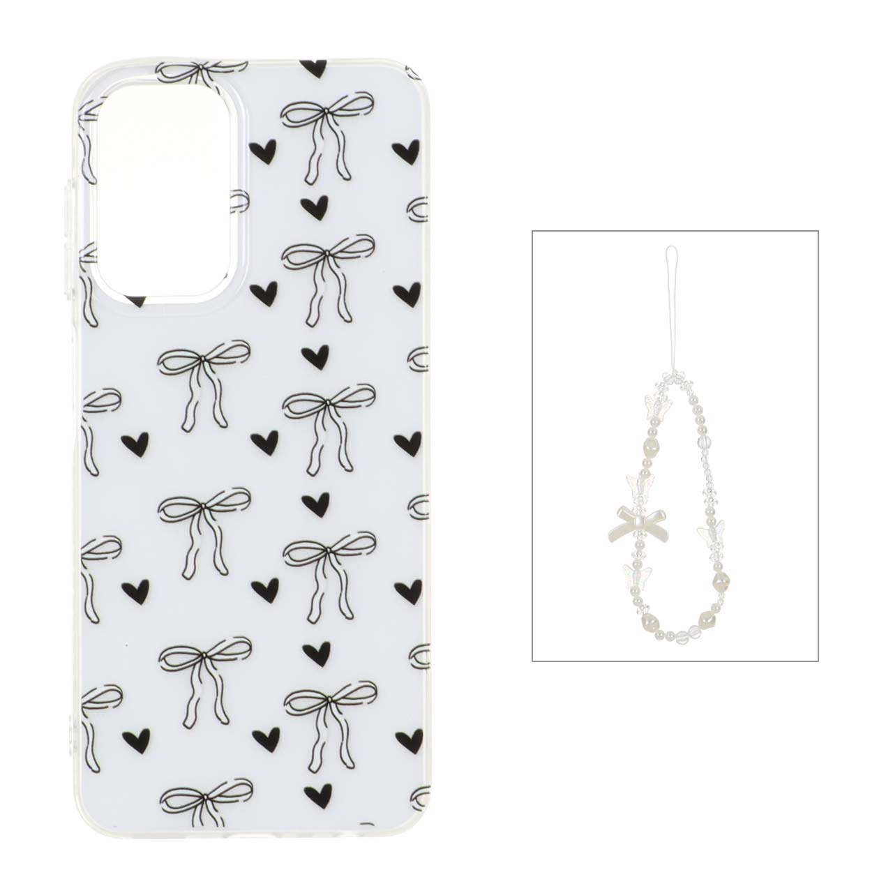 1541568 قاب دور ژله ای طرح دار با بند مرواریدی مچی Samsung Galaxy A13 4G / A13 5G / A04s / M13 4G / M23 / F13 - کد 82 - تصویر 1