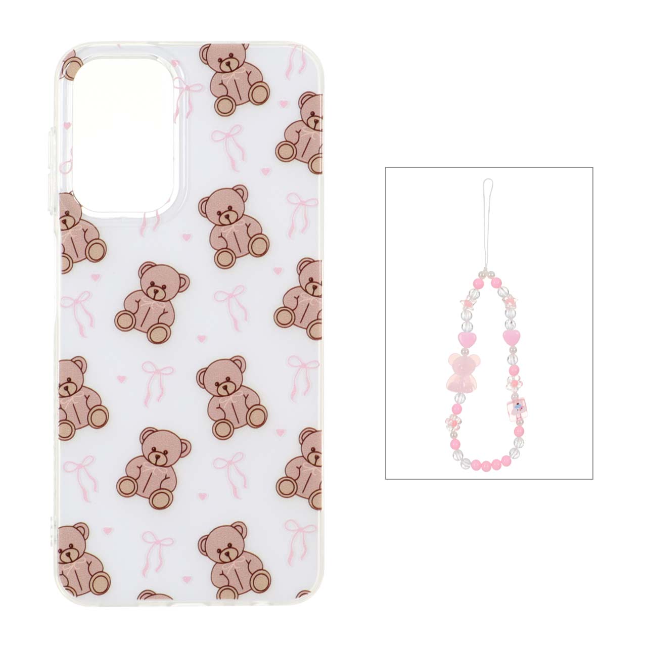 1541570 قاب دور ژله ای طرح دار با بند مرواریدی مچی Samsung Galaxy A13 4G / A13 5G / A04s / M13 4G / M23 / F13 - کد 83 - تصویر 1