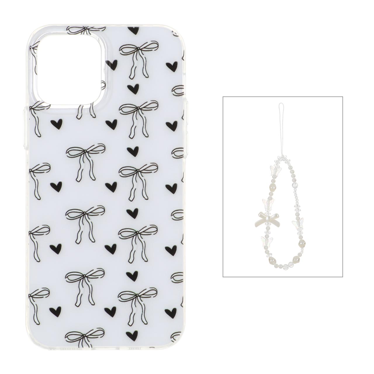 1541610 قاب دور ژله ای طرح دار با بند مرواریدی مچی Apple iPhone 12 Pro / iPhone 12 - کد 103 - تصویر 1