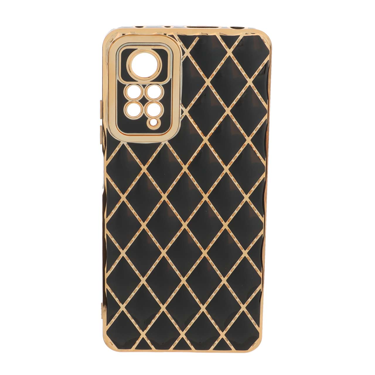 1541782 قاب My Case لوزی طرح دوخت Xiaomi Redmi Note 12 Pro 4G / Redmi Note 11 Pro - مشکی - تصویر 1