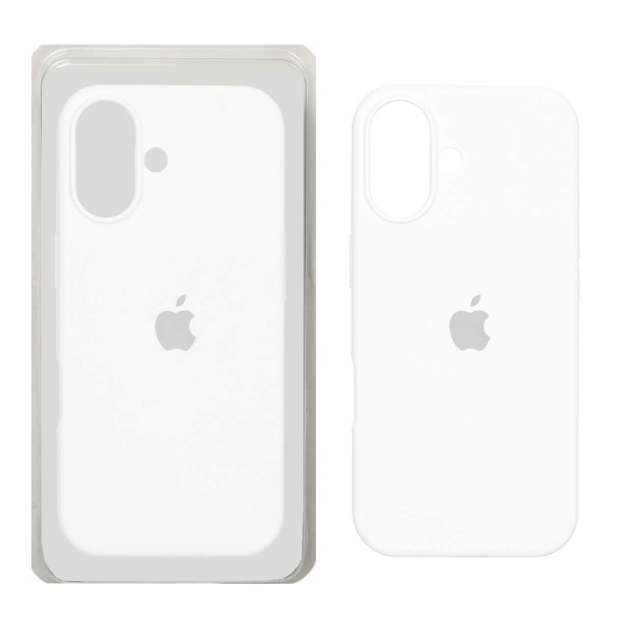 1541962 قاب سیلیکونی پاک کنی اورجینال Apple iPhone 17 - سفید (پک اصلی) - تصویر 1