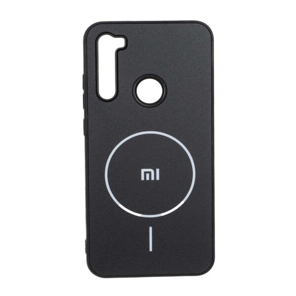 قاب طرح PVD مات طرح مگ سیف لوگودار Xiaomi Redmi Note 8 - مشکی