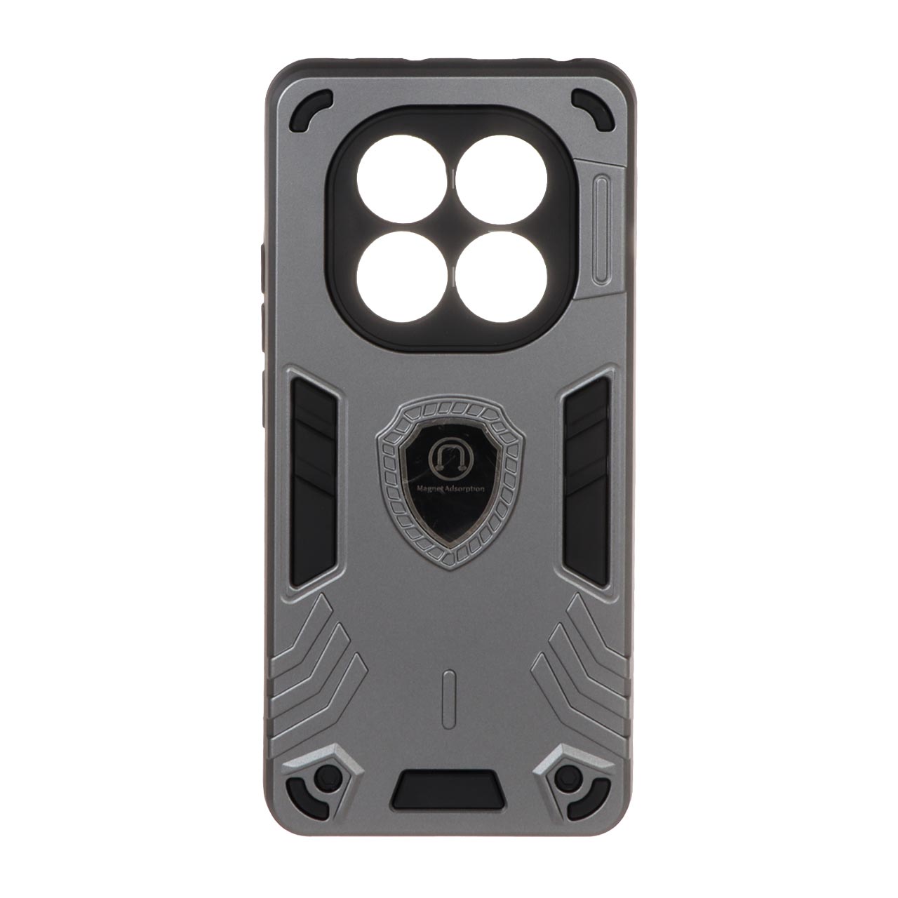 1543782 قاب بتمن مگنتی محافظ لنزدار Xiaomi Redmi Note 14 Pro 5G / Redmi Note 14 Pro Plus 5G / Poco X7 5G - خاکستری - تصویر 1