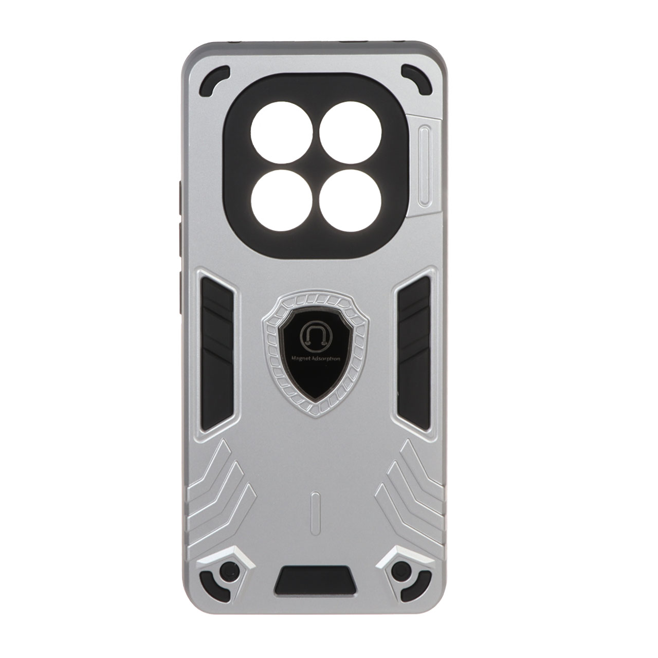 1543982 قاب بتمن مگنتی محافظ لنزدار Xiaomi Redmi Note 14 Pro Plus 5G - نقره ای - تصویر 1