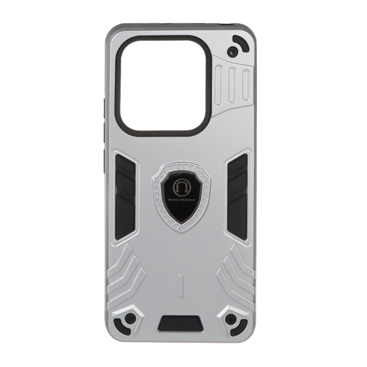 1543994 قاب بتمن مگنتی محافظ لنزدار Xiaomi Redmi Note 14 4G - نقره ای - تصویر 1