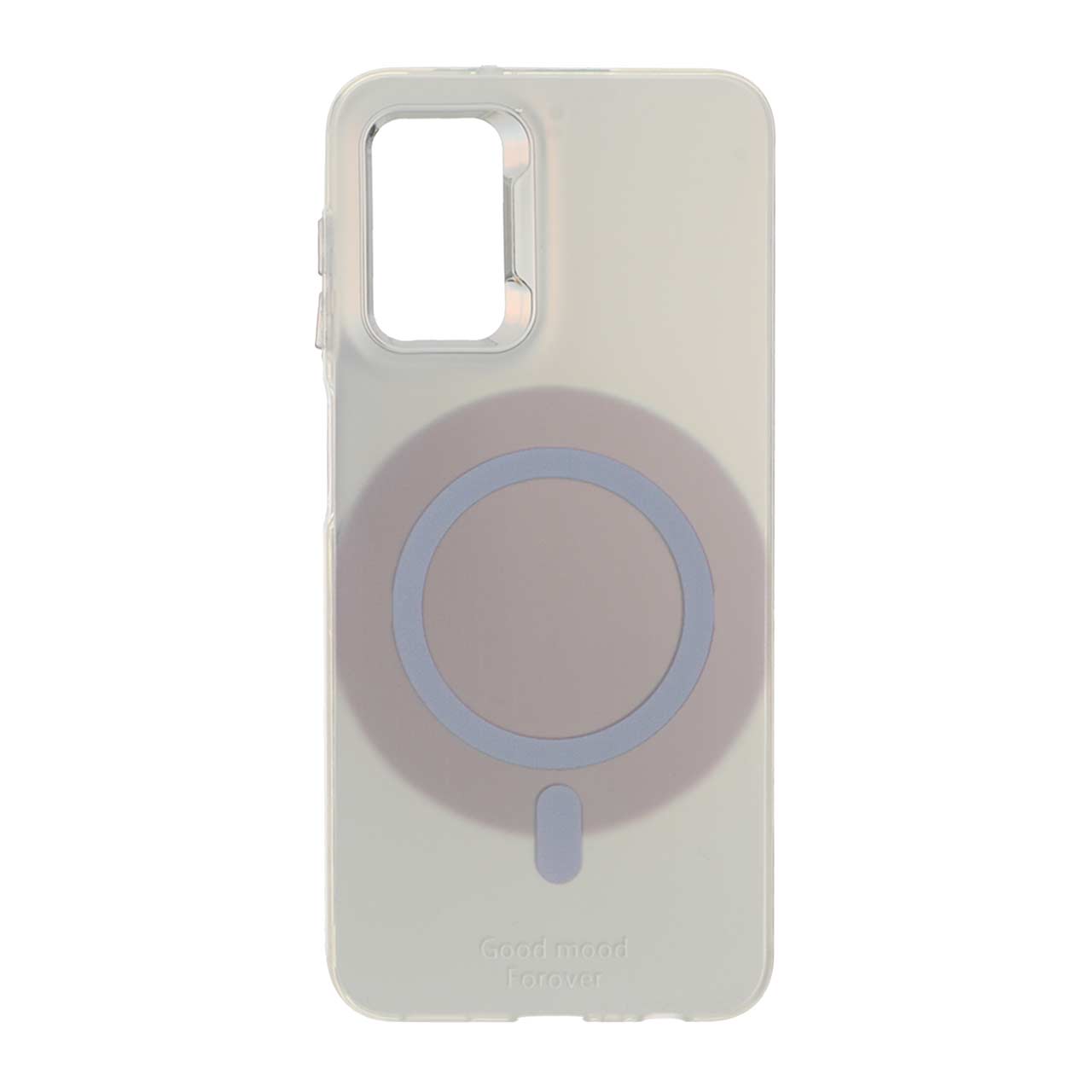 1544052 قاب Good Mood طرح مگ سیف لنز کروم Samsung Galaxy A13 4G / A13 5G / A04s / M13 4G / M23 / F13 - نقره ای - تصویر 1