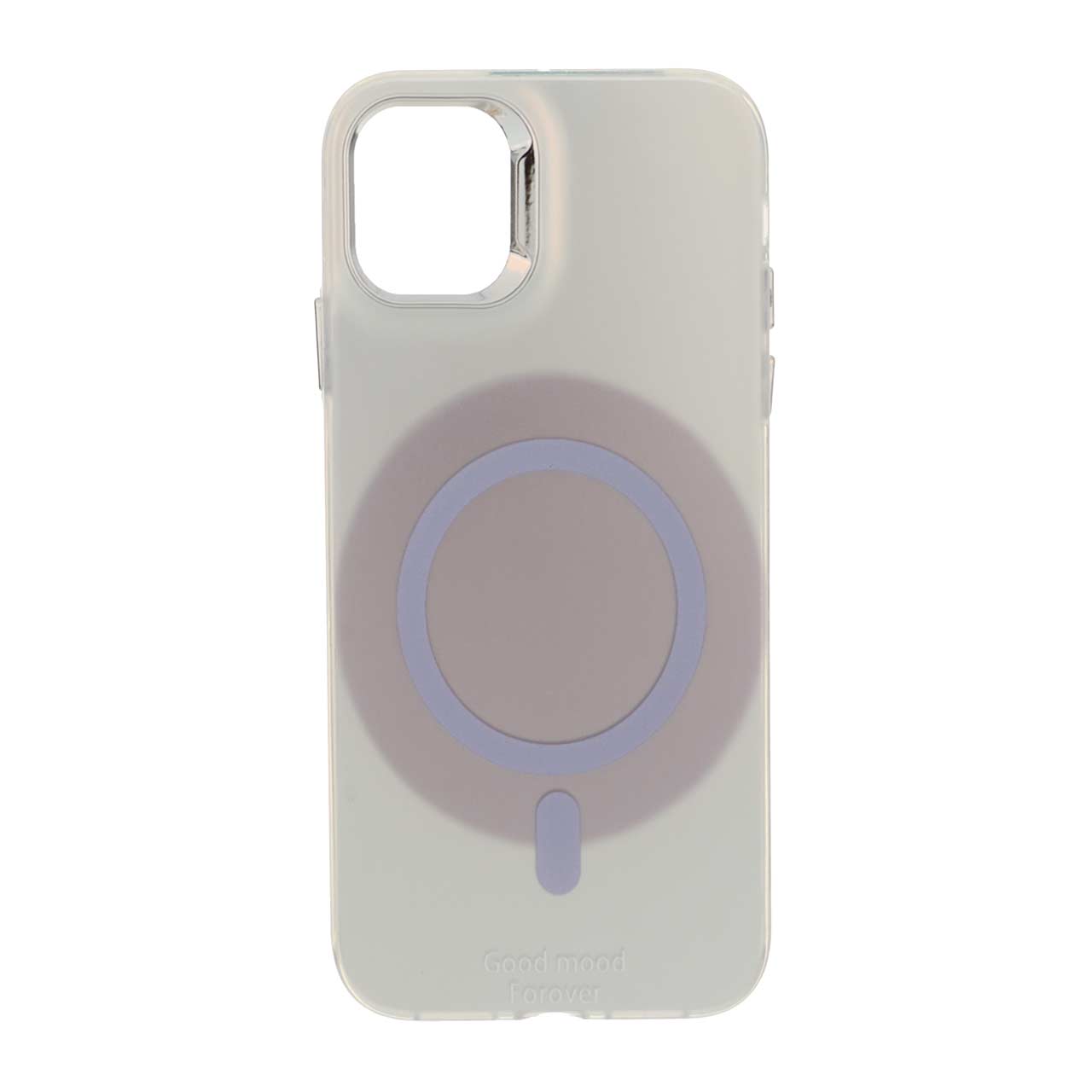 1544106 قاب Good Mood طرح مگ سیف لنز کروم Apple iPhone 11 - نقره ای - تصویر 1