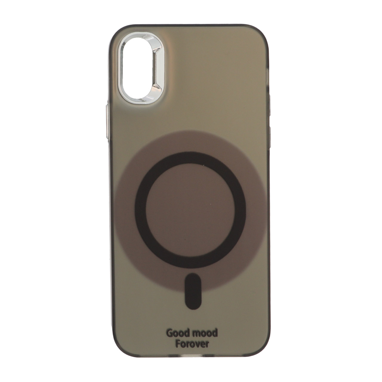 1544110 قاب Good Mood طرح مگ سیف لنز کروم Apple iPhone X / iPhone XS - مشکی - تصویر 1