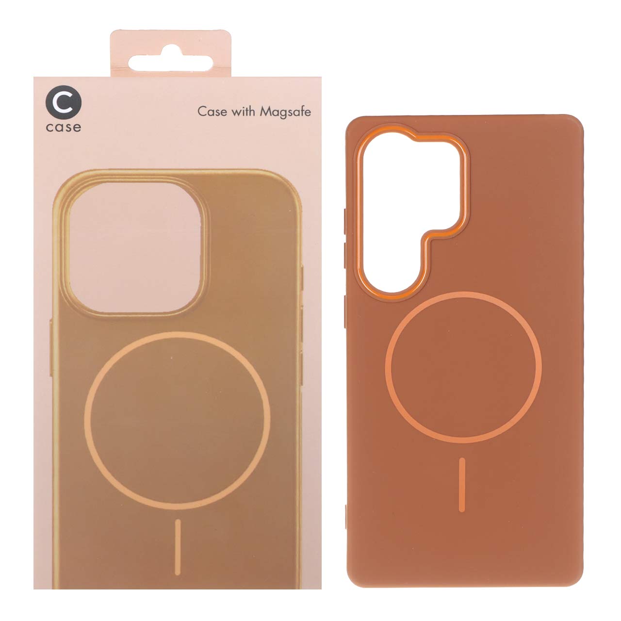 1544810 قاب C case طرح سیلیکون MagSafe مدل Samsung Galaxy S25 Ultra - قهوه ای (پک دار) - تصویر 1