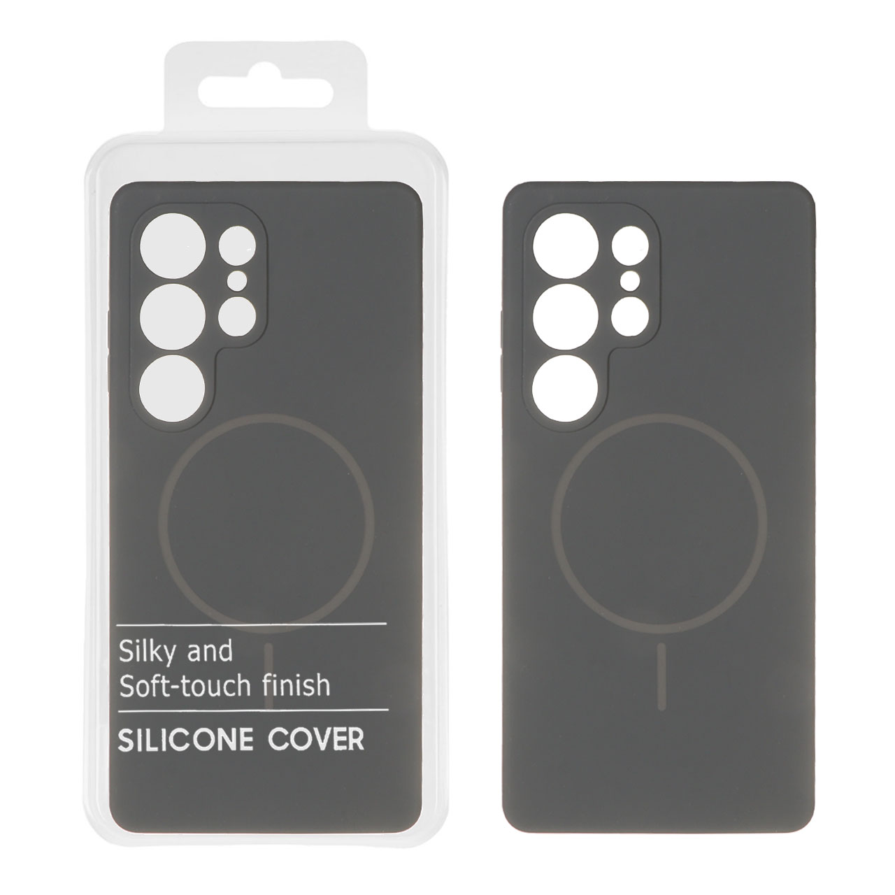 1544962 قاب سیلیکونی پاک کنی اورجینال درجه یک Magsafe مدل Samsung Galaxy S25 Ultra - خاکستری (پک دار) - تصویر 1