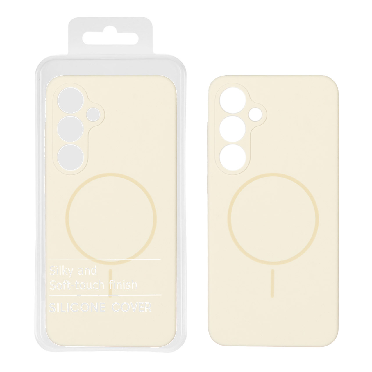 1545010 قاب سیلیکونی پاک کنی اورجینال درجه یک Magsafe مدل Samsung Galaxy S24 FE - کزم(پک دار) - تصویر 1