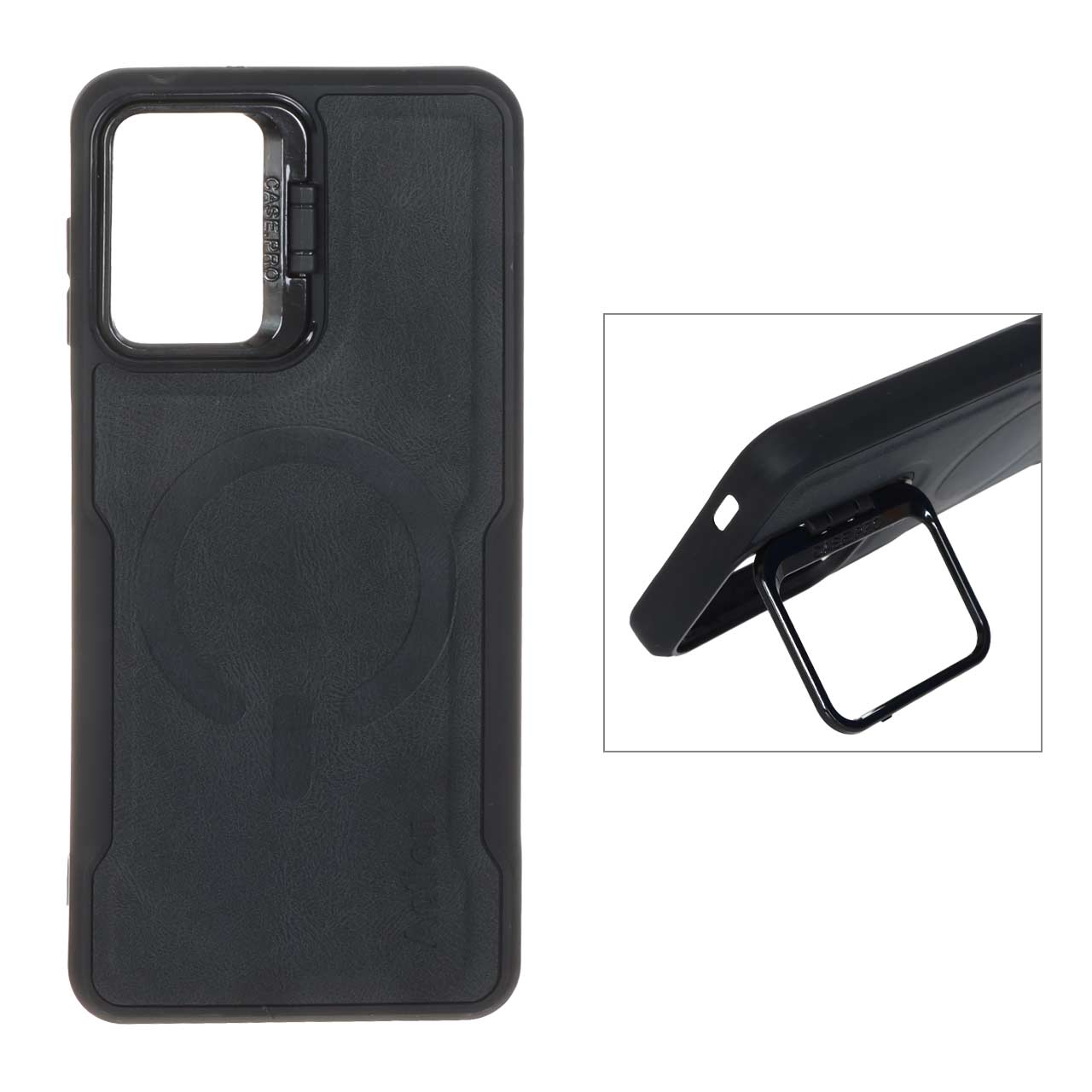 1545214 قاب جیر Action طرح مگ سیف استندشو Samsung Galaxy A12 / M12 / F12 - مشکی - تصویر 1