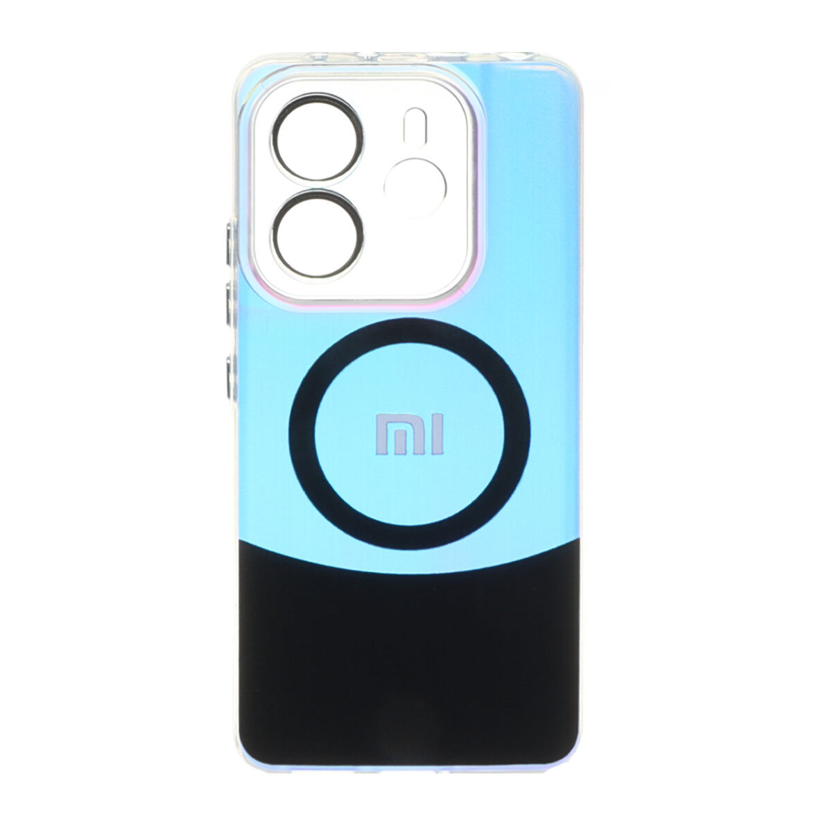 قاب هولوگرامی طرح مگ سیف محافظ لنز شفاف Xiaomi Redmi Note 14 4G - مشکی - تصویر 1