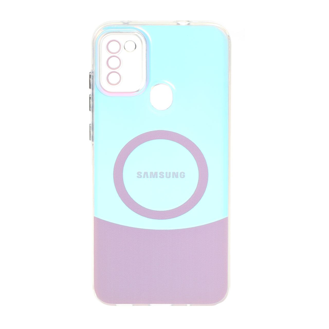 1546286 قاب هولوگرامی طرح مگ سیف محافظ لنز شفاف Samsung Galaxy A11 / M11 - صورتی - تصویر 1