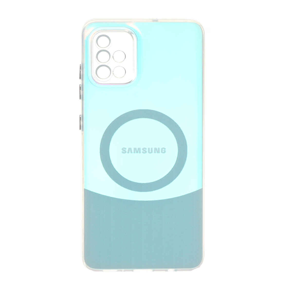 قاب هولوگرامی طرح مگ سیف محافظ لنز شفاف Samsung Galaxy A51 / M40s - نقره ای - تصویر 1
