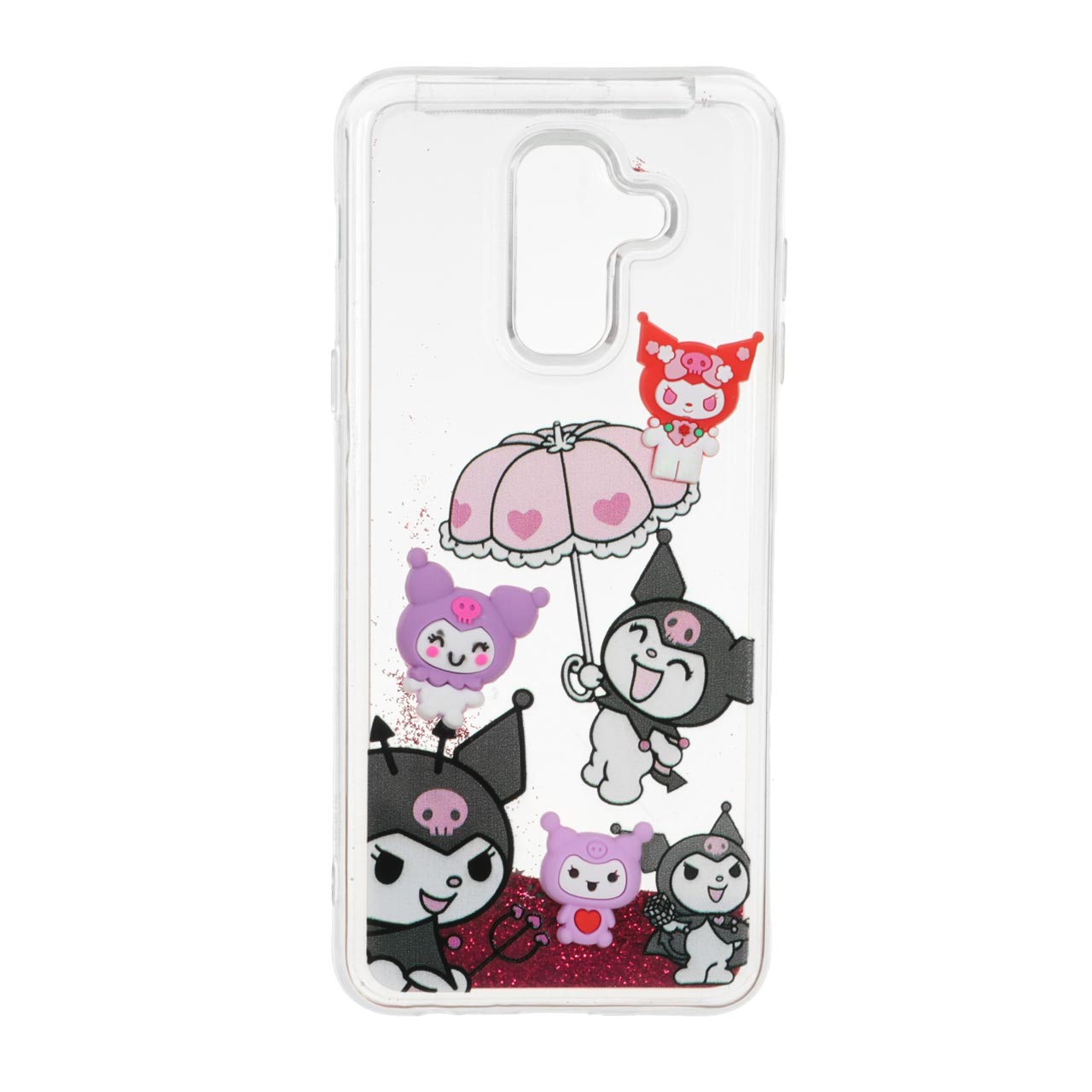 1547896 قاب شفاف دور ژله ای آکواریومی عروسک برجسته Samsung Galaxy A6 Plus - طرح 1606 - تصویر 1