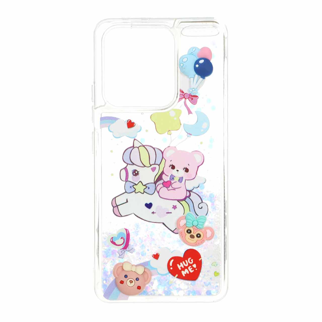 1548194 قاب شفاف دور ژله ای آکواریومی عروسک برجسته Xiaomi Redmi Note 13 4G - طرح 1755 - تصویر 1