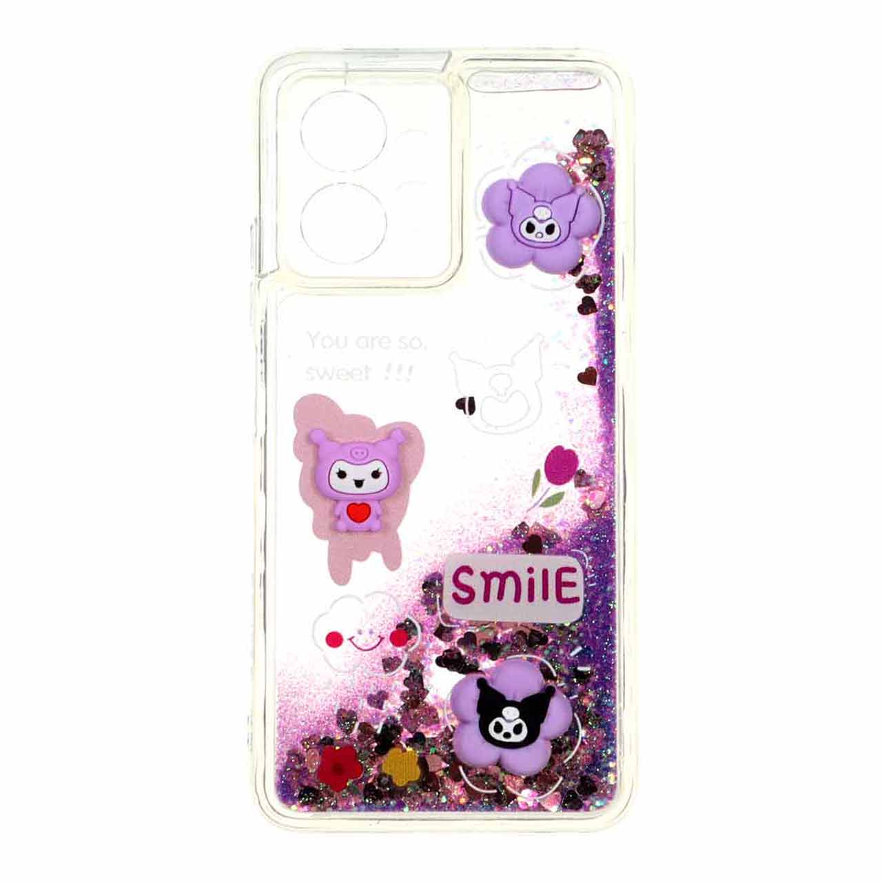 1548272 قاب شفاف دور ژله ای آکواریومی عروسک برجسته Xiaomi Redmi Note 12 4G - طرح 1794 - تصویر 1