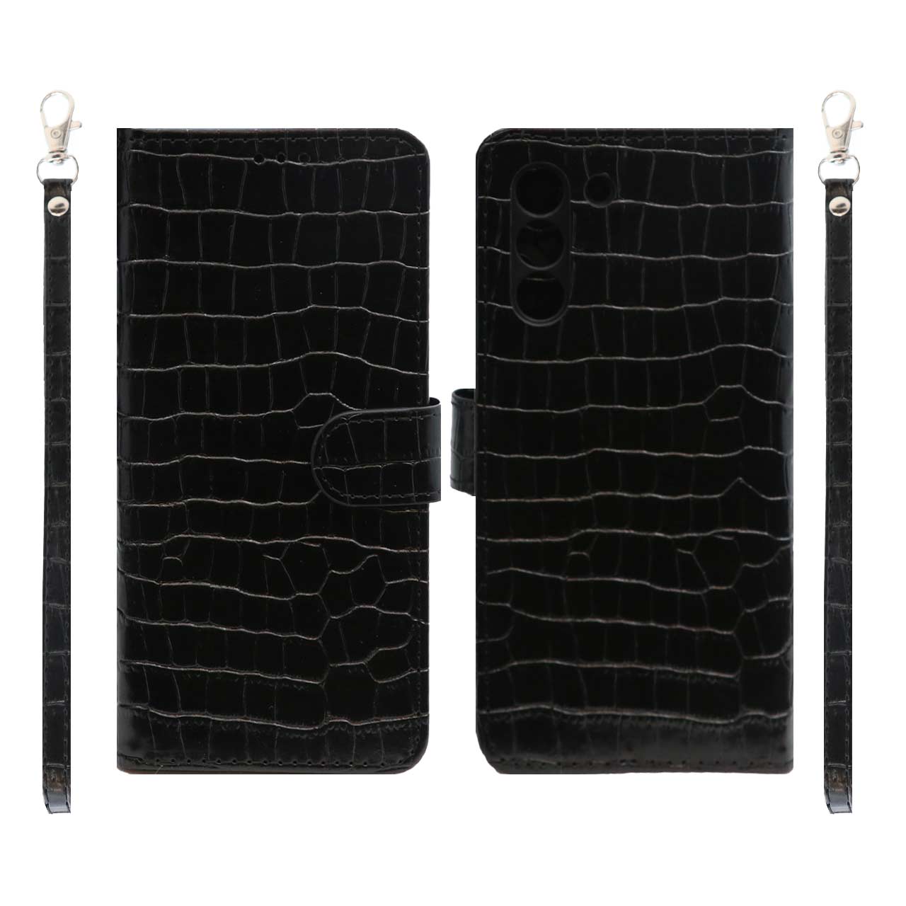 1550712 کیف موبایل مگنتی کروکو MNC مدل Samsung Galaxy S21 FE - مشکی - تصویر 1