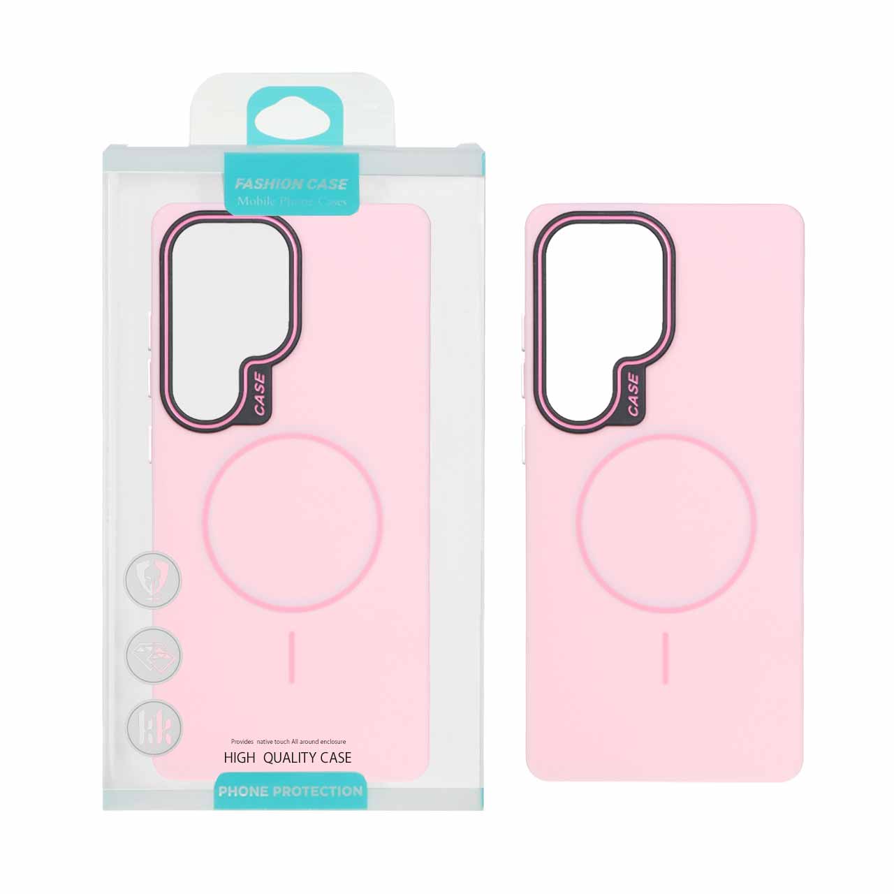 1550876 قاب طرح سیلیکون Magsafe پاستیلی Samsung Galaxy S25 Ultra - آبی (پک دار) - تصویر 1