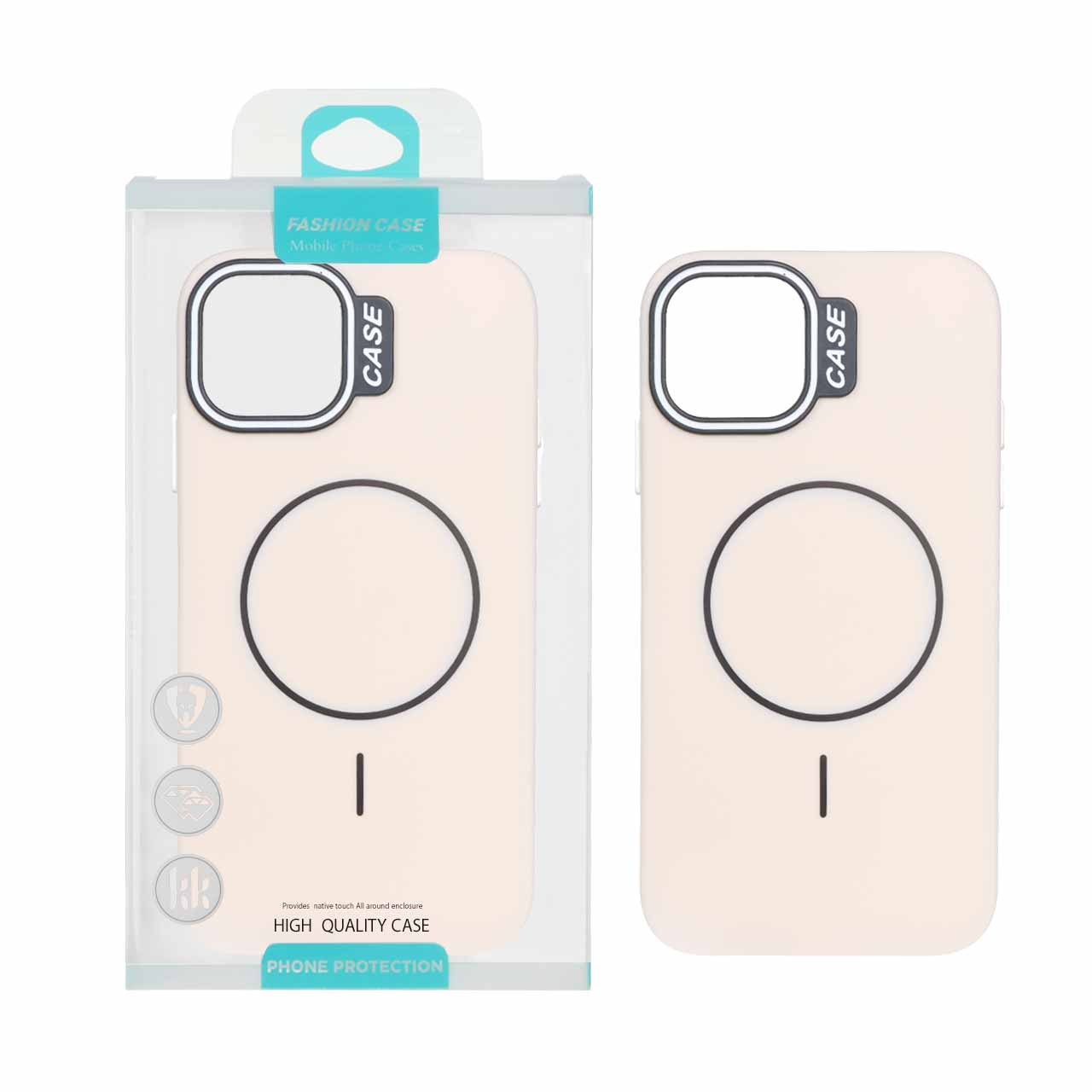 1550900 قاب طرح سیلیکون Magsafe پاستیلی Apple iPhone 11 - کرم (پک دار) - تصویر 1