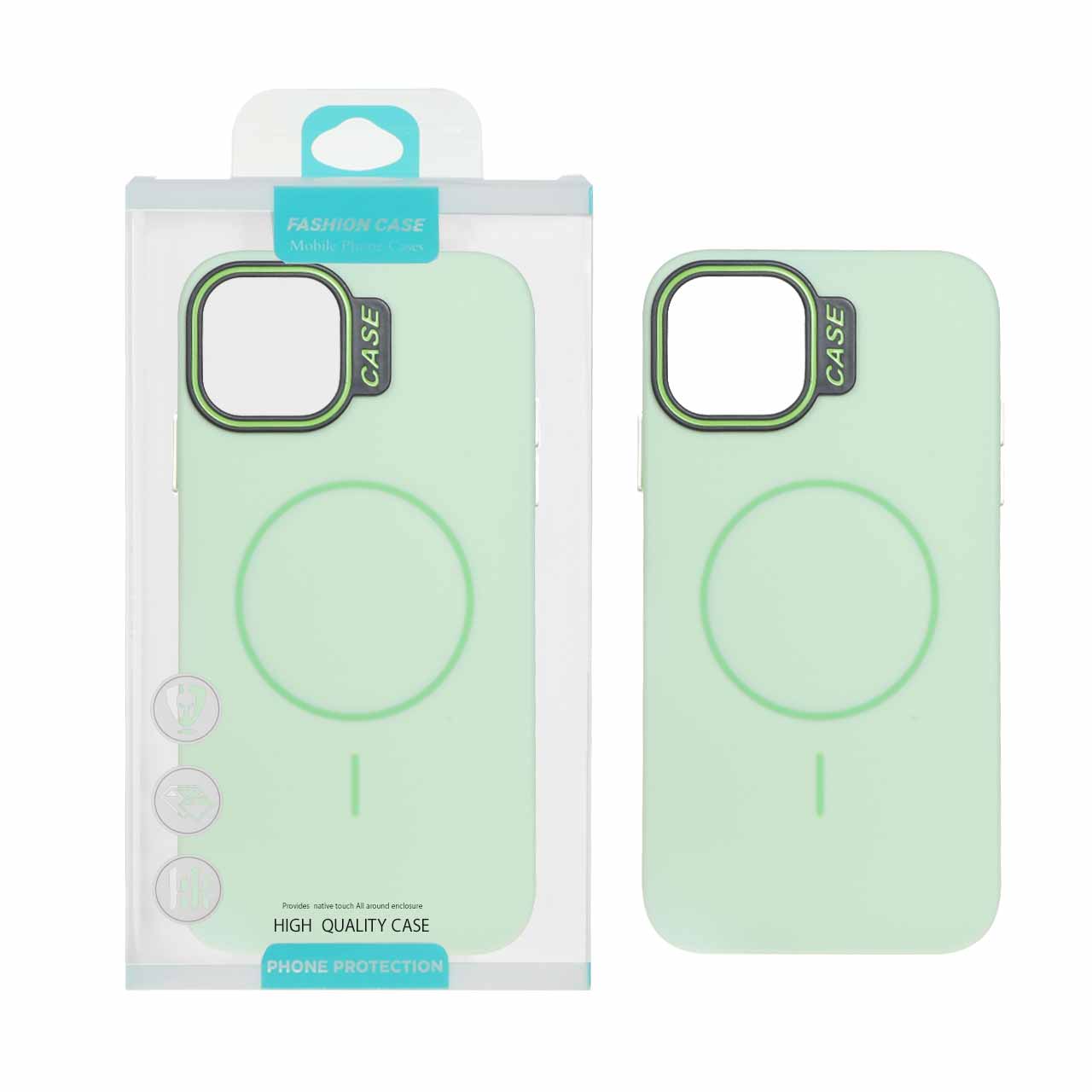 1550902 قاب طرح سیلیکون Magsafe پاستیلی Apple iPhone 11 - سبز (پک دار) - تصویر 1