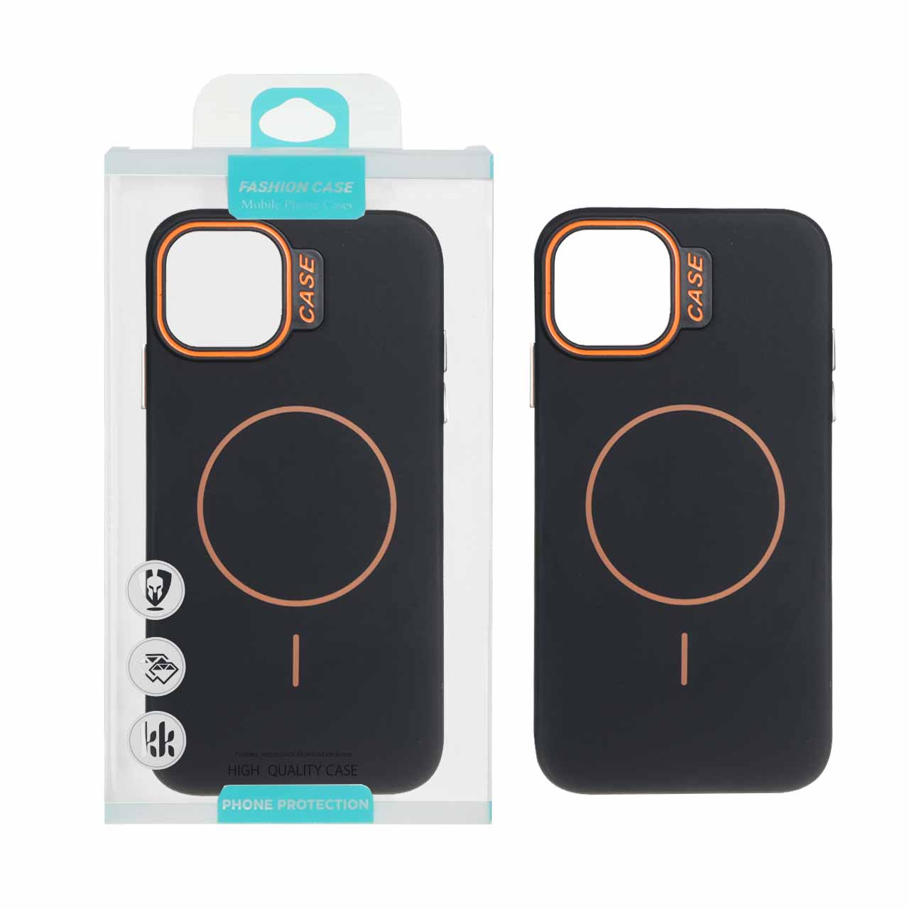 1550904 قاب طرح سیلیکون Magsafe پاستیلی Apple iPhone 11 - مشکی (پک دار) - تصویر 1