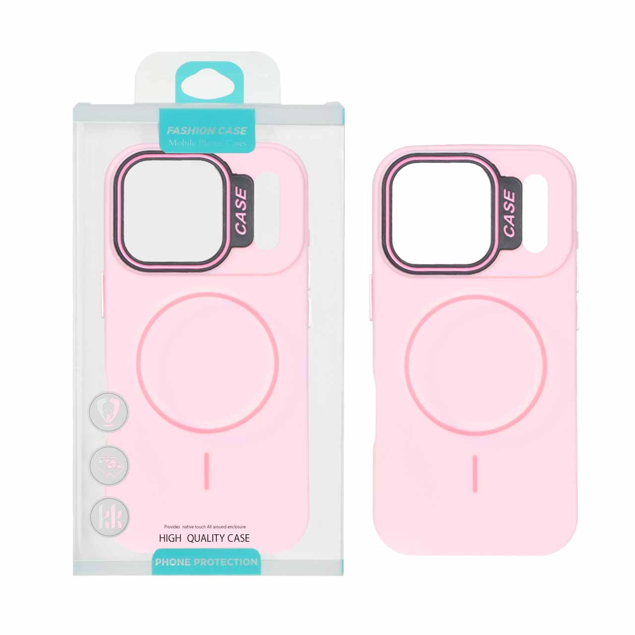 1550978 قاب طرح سیلیکون Magsafe پاستیلی Apple iPhone 17 Pro - صورتی (پک دار) - تصویر 1