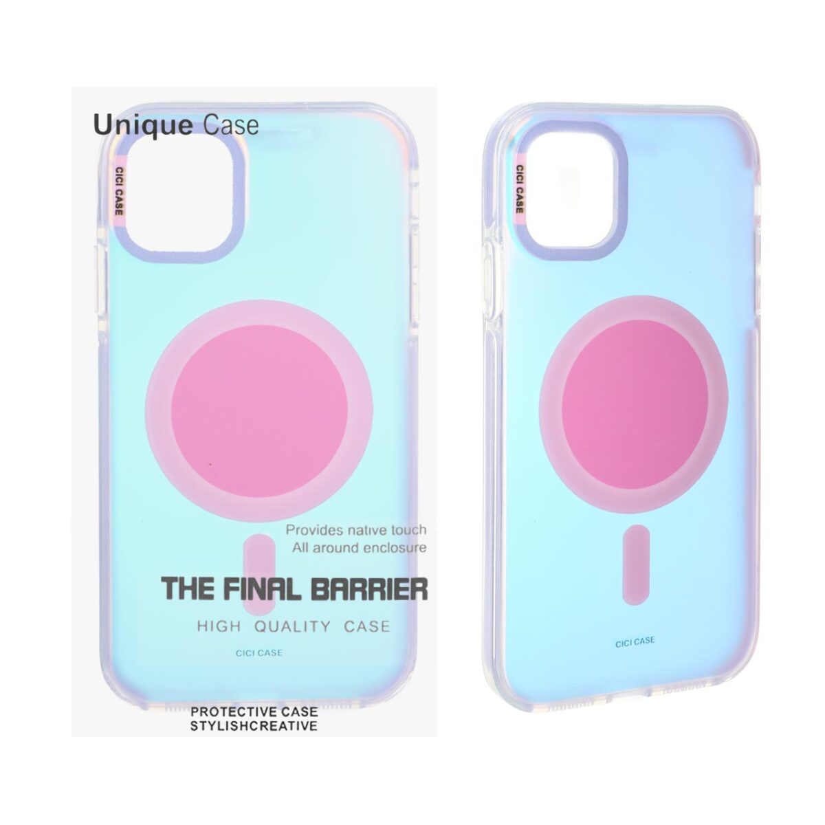 قاب CiCi Case هولوگرامی Magsafe مدل Apple iPhone 11 - یاسی (پک دار) - تصویر 1