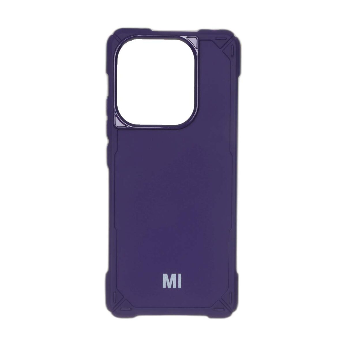 قاب ایربگ دار دور لنز براق لوگودار Xiaomi Redmi Note 14 4G - بنفش - تصویر 1