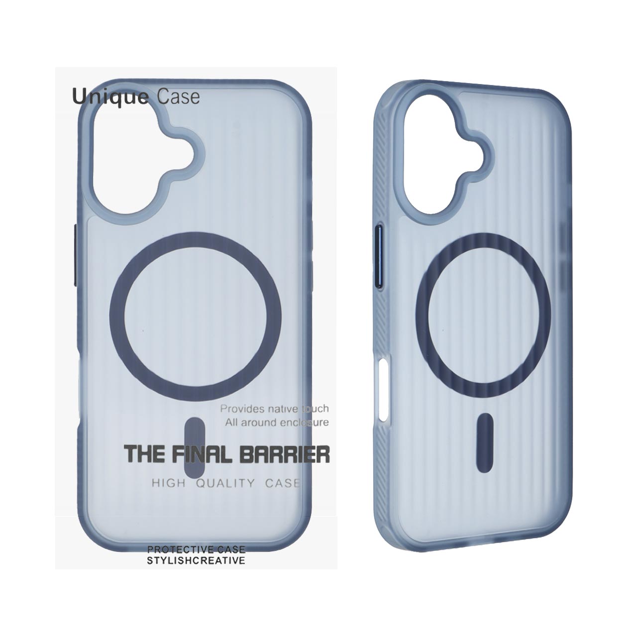 1551380 قاب اورجینال Unique Case کرکره ای مات MagSafe مدل Apple iPhone 17 - سرمه ای (پک دار) - تصویر 1