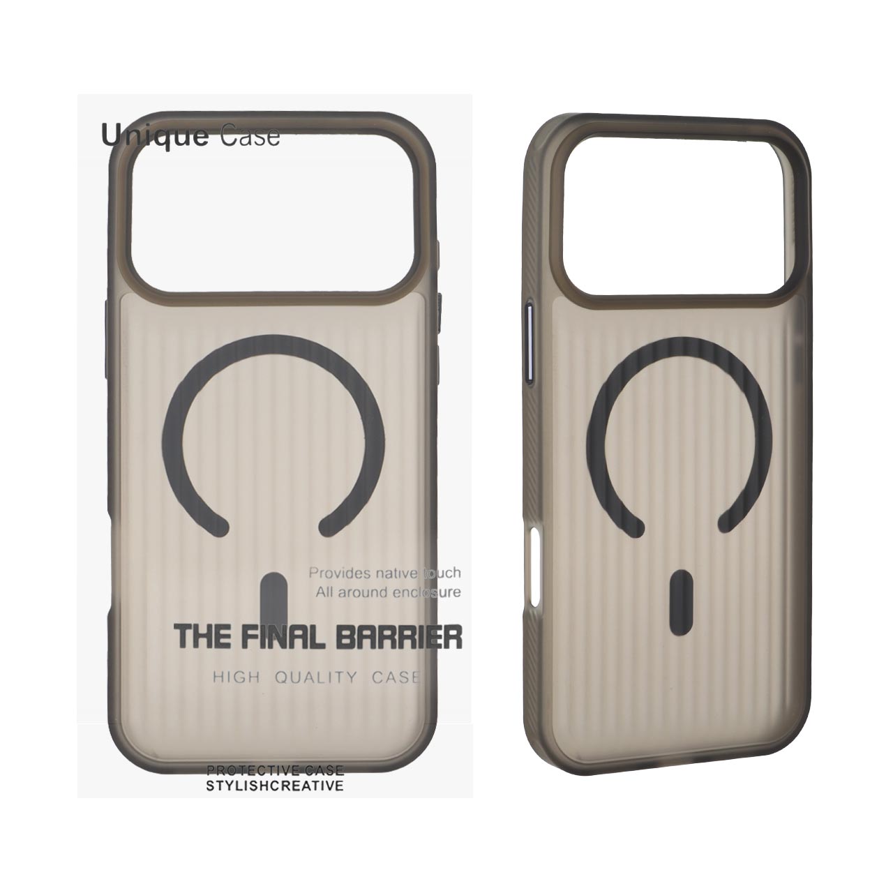 1551398 قاب اورجینال Unique Case کرکره ای مات MagSafe مدل Apple iPhone 17 Pro Max - دودی (پک دار) - تصویر 1