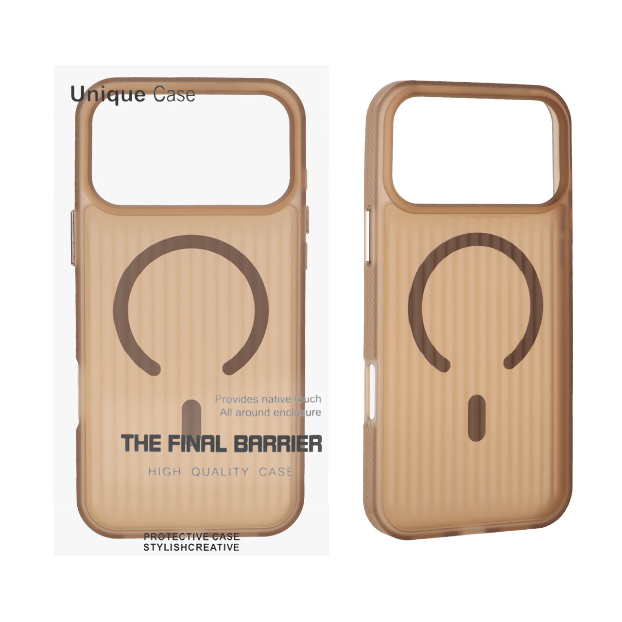 1551400 قاب اورجینال Unique Case کرکره ای مات MagSafe مدل Apple iPhone 17 Pro Max - صحرایی (پک دار) - تصویر 1