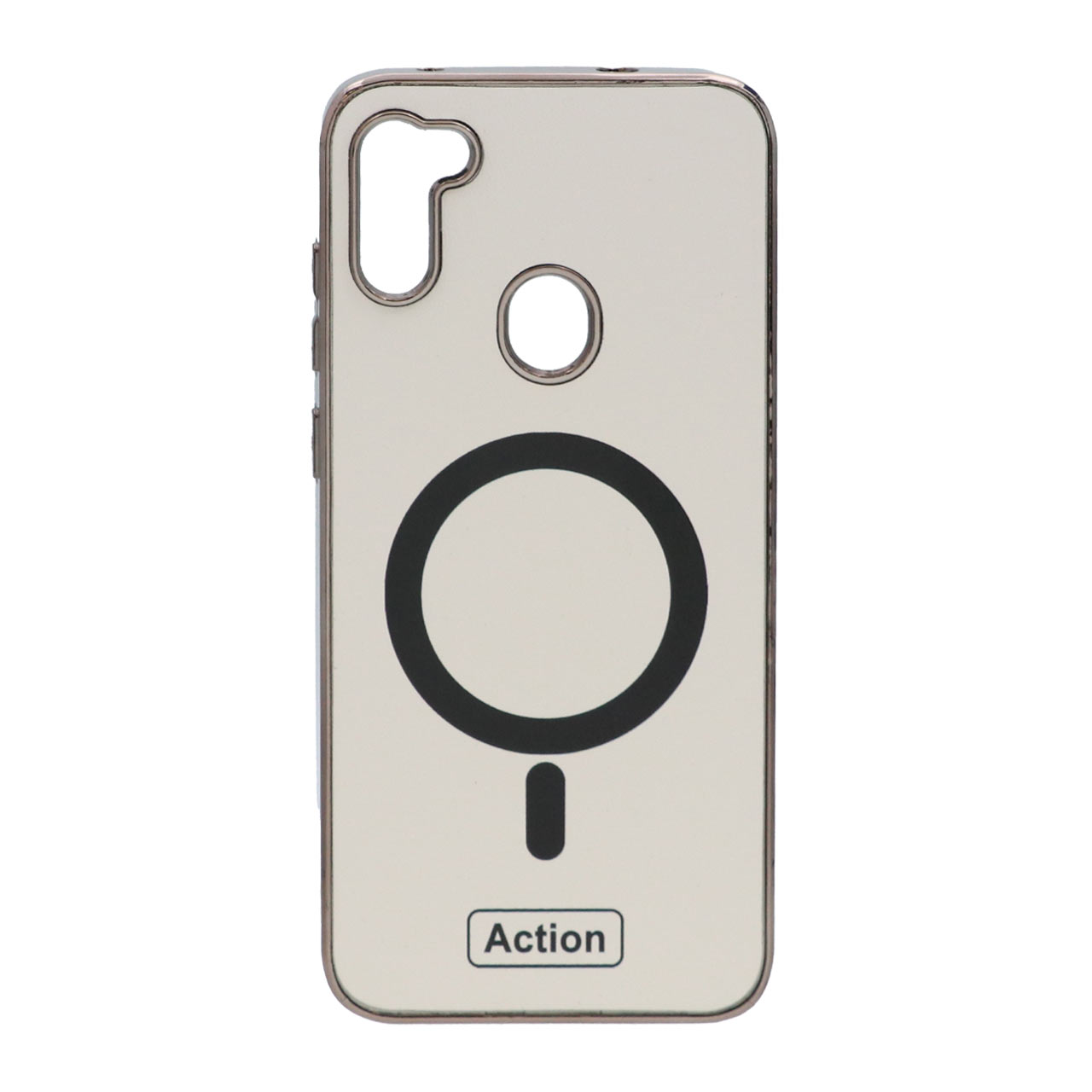 1551642 قاب Action طرح مگ سیف دور براق Samsung Galaxy A11 / M11 - سفید - تصویر 1
