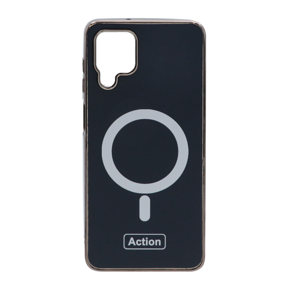 قاب Action طرح مگ سیف دور براق Samsung Galaxy A12 / M12 / F12 - سرمه ای - تصویر 1