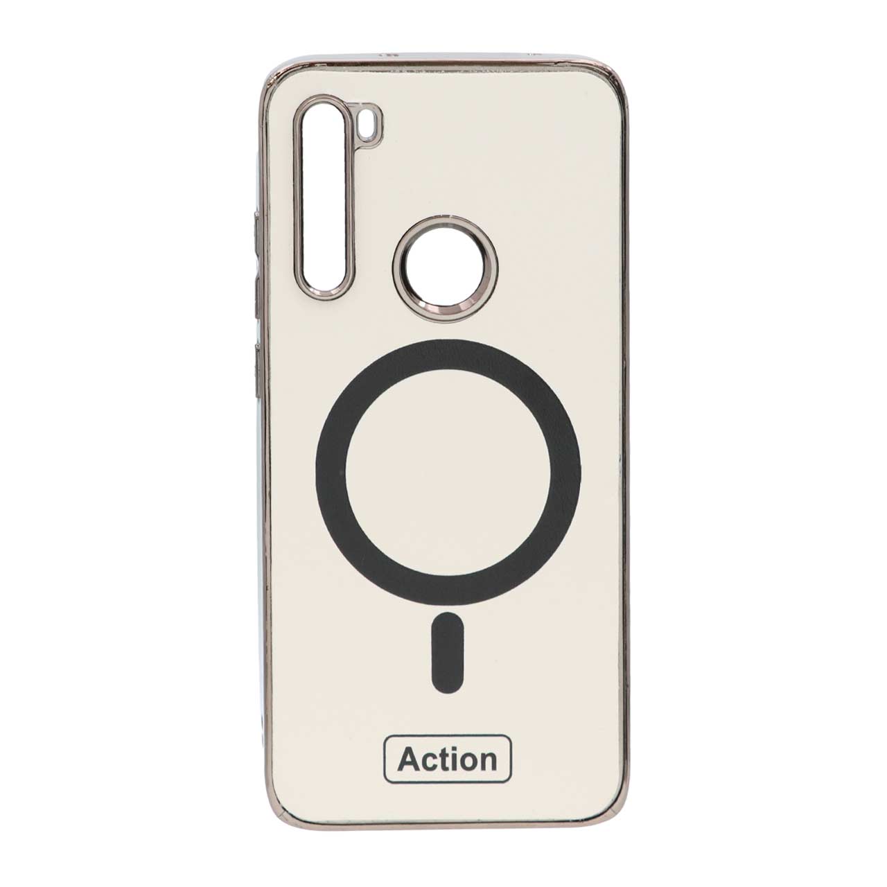 1551772 قاب Action طرح مگ سیف دور براق Xiaomi Redmi Note 8 - سفید - تصویر 1