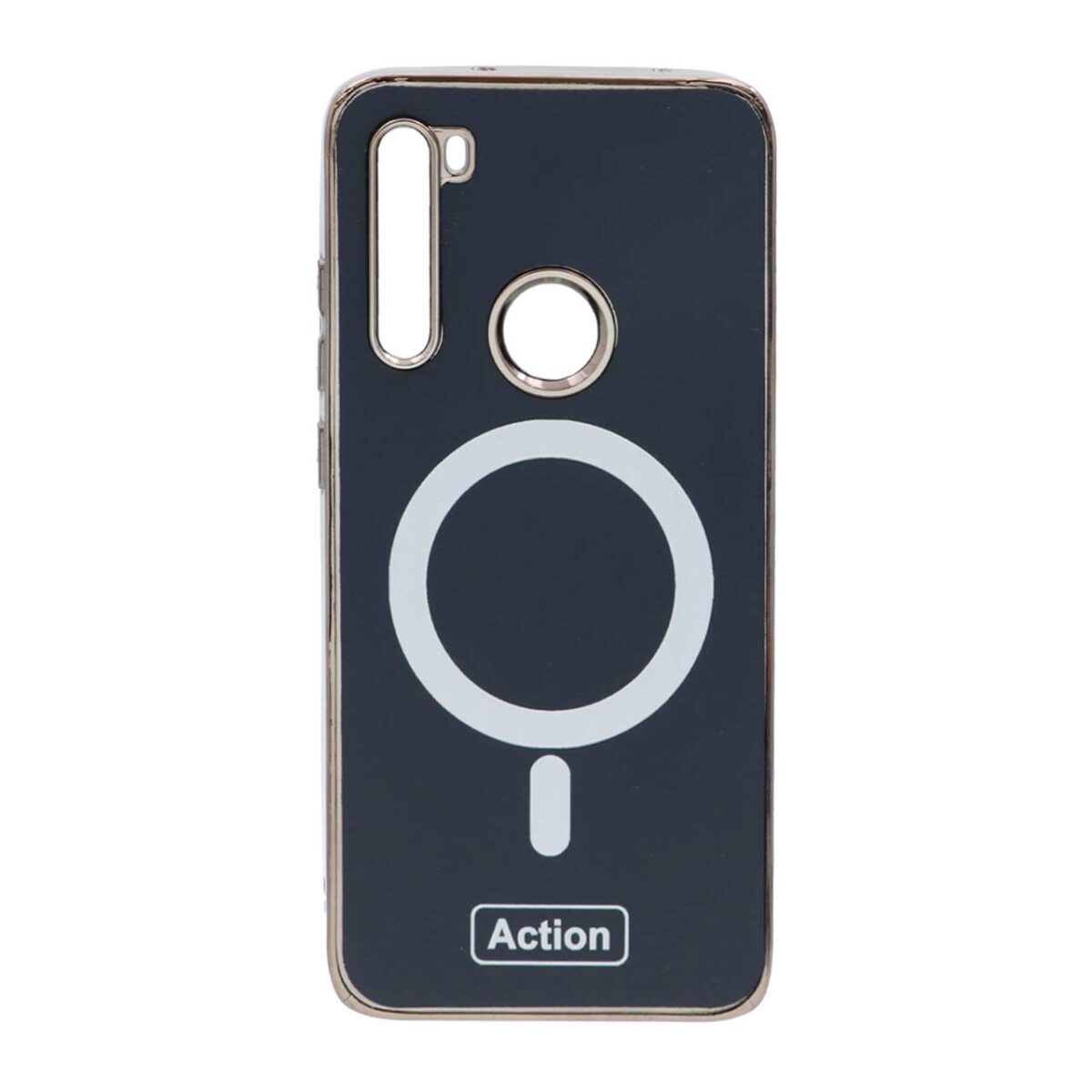 قاب Action طرح مگ سیف دور براق Xiaomi Redmi Note 8 - سرمه ای - تصویر 1