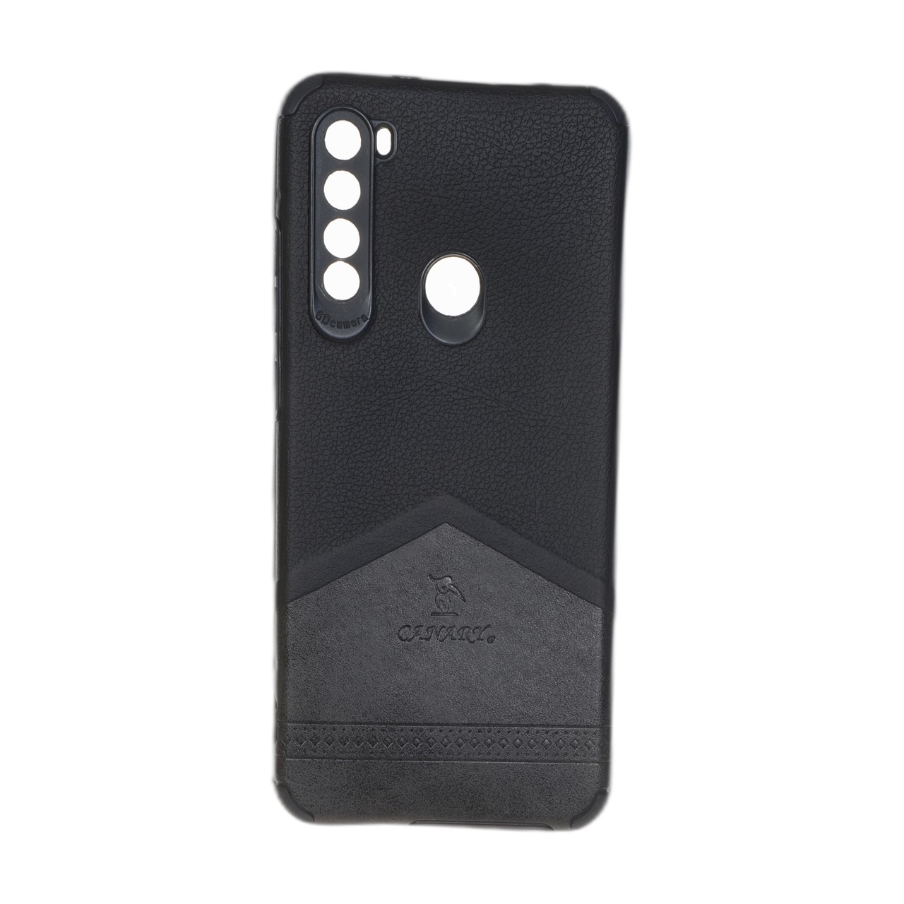 1551992 قاب طرح چرم Canary دو رنگ Xiaomi Redmi Note 8 - مشکی - تصویر 1