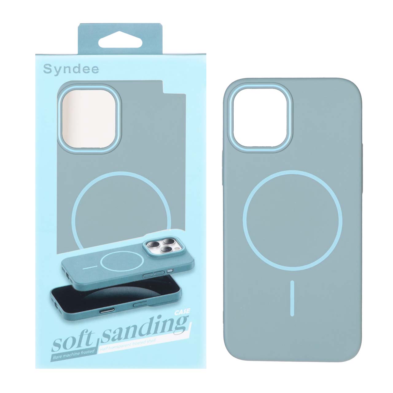 1552206 قاب اورجینال Syndee پشت سخت MagSafe مدل Apple iPhone 12 Pro / iPhone 12 - آبی (پک دار) - تصویر 1