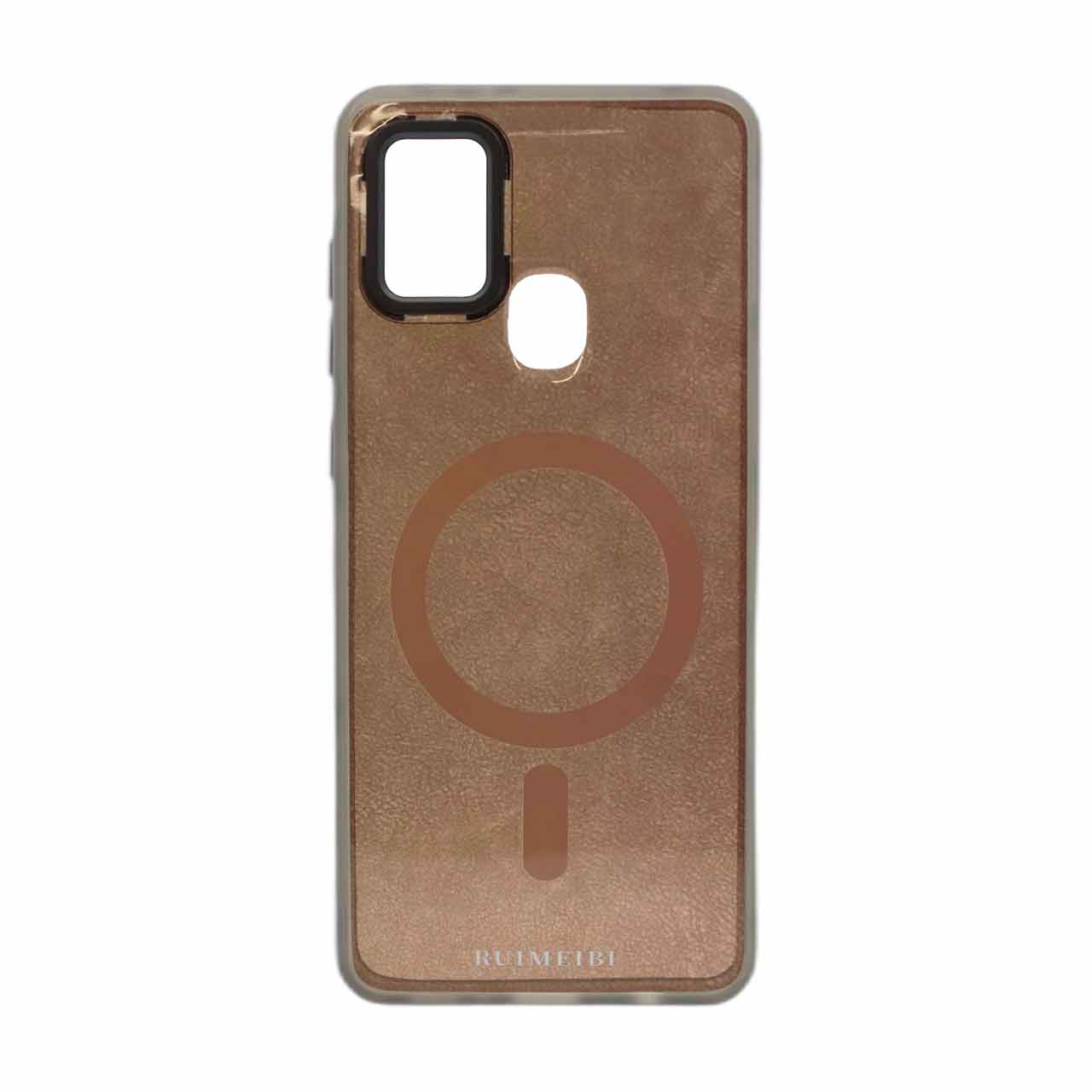 1552334 قاب Ruimeibi طرح مگ سیف Samsung Galaxy A21s - قهوه ای تیره - تصویر 1