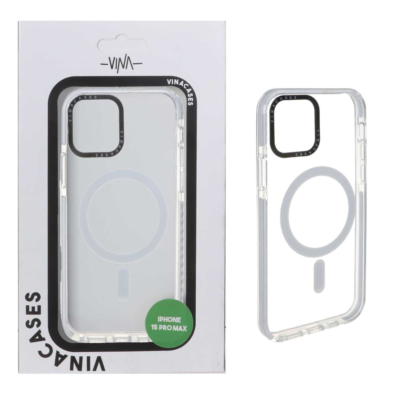 1552548 قاب اورجینال Vina شفاف Magsafe مدل Apple iPhone 12 Pro / iPhone 12 - سفید (پک دار) - تصویر 1