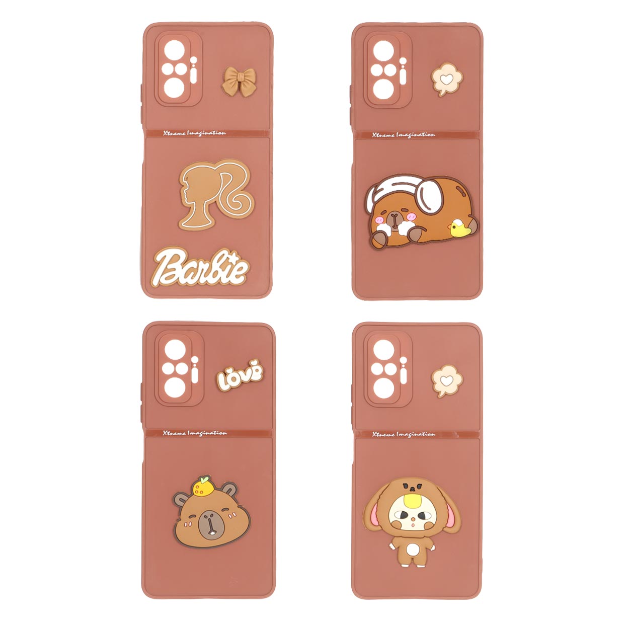 1553074 قاب Extreme Imagination عروسک برجسته Xiaomi Redmi Note 10 Pro 4G / Redmi Note 10 Pro Max - قهوه ای (در طرح های مختلف) - تصویر 1